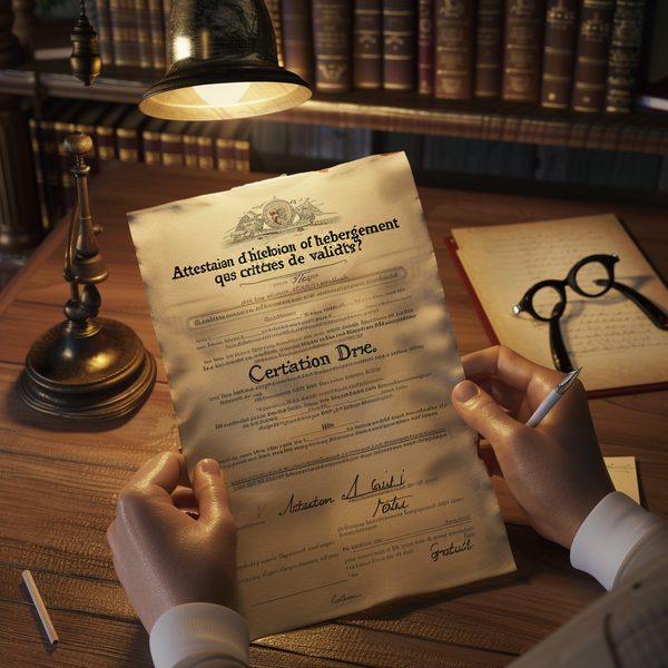 Attestation d'hébergement gratuit : quels sont les critères de validité ?